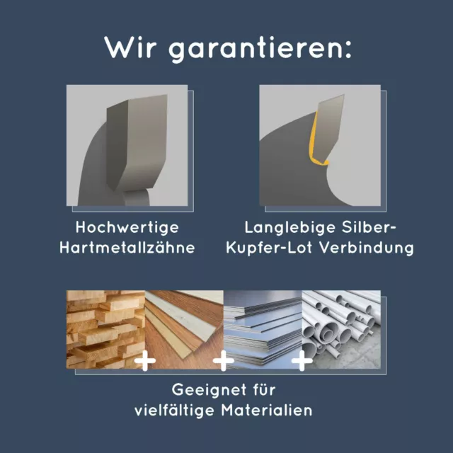 Profi MULTICUT Sägeblatt Kreissägeblatt Kapp alle größen Holz/Metalle Ø50-315mm 3