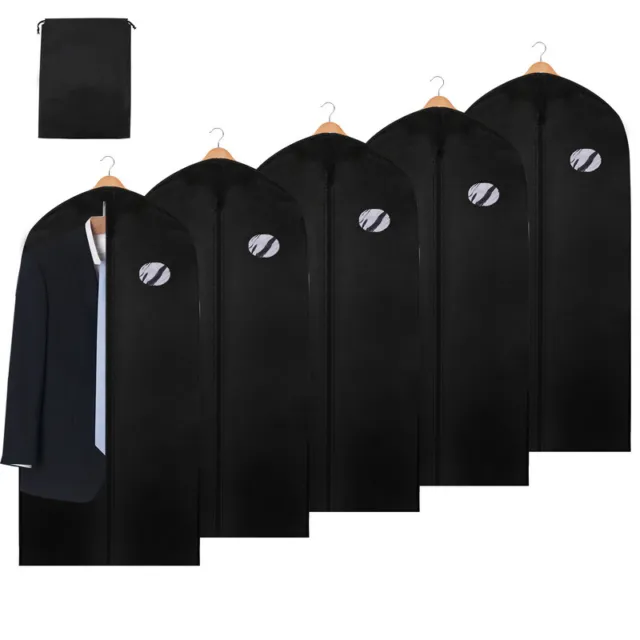 3-10x Kleidersack Schutzhülle Kleiderhülle Anzughülle mit Schuhtasche