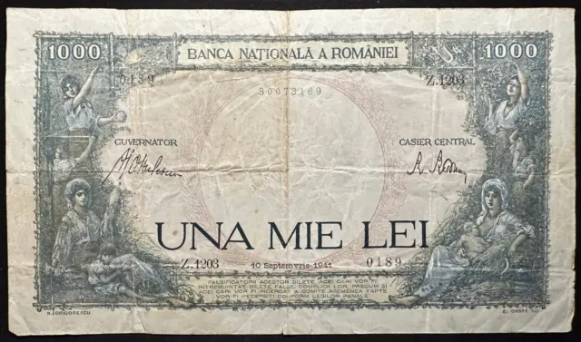 Romania 1000 lei 1941 sn. Z.1203