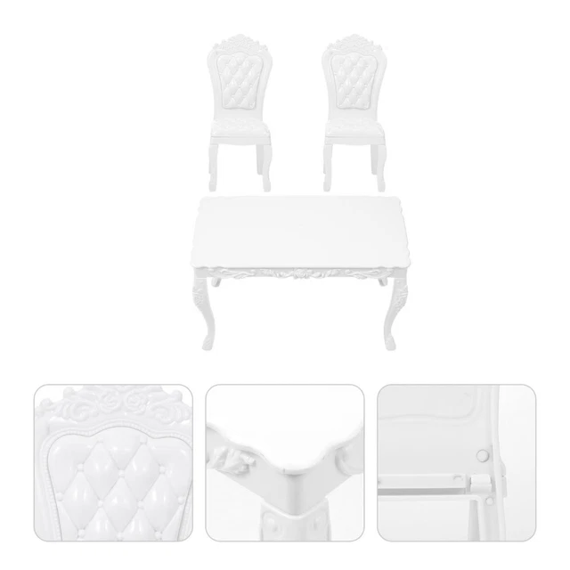 Plástico Mini Baby House Accesorios Muebles Simulados Accesorios Mesas Y Sillas