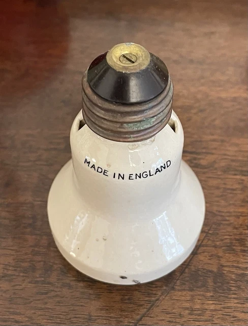 VINTAGE BENJAMIN PORCELAIN Light Socket/Lamp Holder. Made In England ...