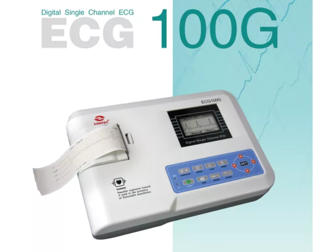 Digital one Channel 12-lead ECG EKG machine,portable electrocardiograph ECG100G