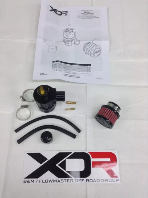 XDR 615904 Off-Road Blow-Off Diverter Valve Fits 2016-2019 Polaris RZR XP Turbo