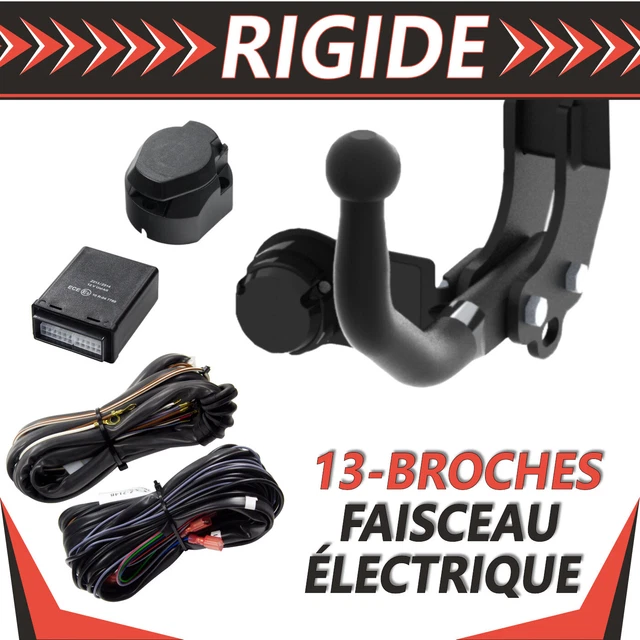 Attelage Rigide Pour Citroën C3 II (2009-2016) Avec Kit électrique 7 Broches - RIDIGO
