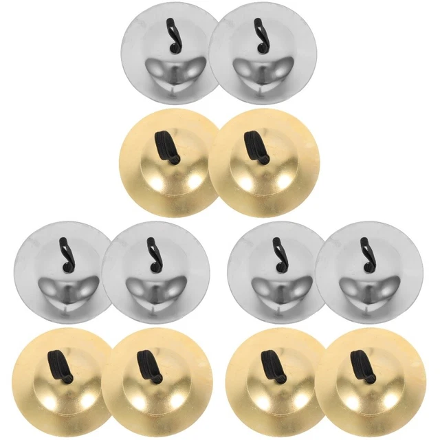 6 Pairs Kleine Handbecken Zills Fingerbecken Fingerkastagnetten Fräulein Daumen