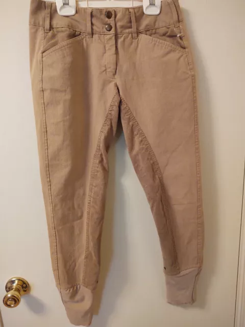 Sz 26 (28 X 28) Equine Couture Full-Seat Riding Breeches Beige