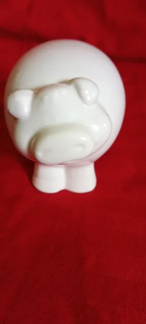 Small Ceramic Pig Figurine,unmarked