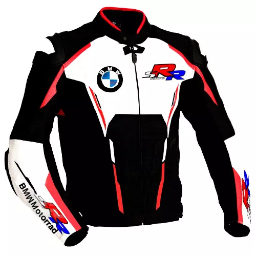 BMW Veste en Cuir de Moto Courses Hommes MOTOGP Vestes de Motard en Cuir 50,60