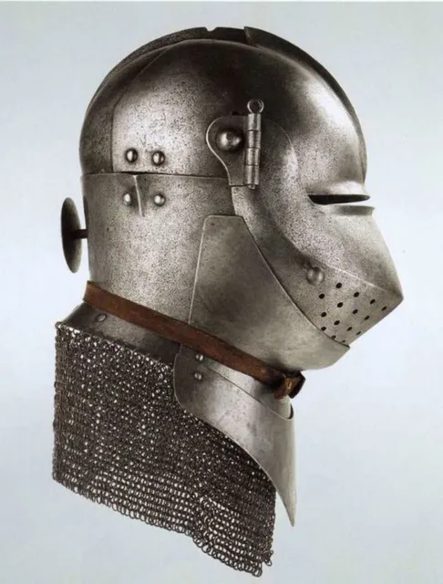 Medieval New bascinet Armor knight Pig face 16 Gauge Vintage Helmet