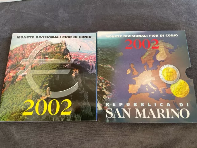 San Marino KMS Kursmünzensatz 2002 Komplett Alle Münzen