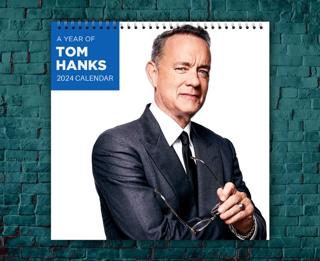 TOM HANKS CALENDAR 2024, Celebrity Calendar, Tom Hanks 2024 Wall