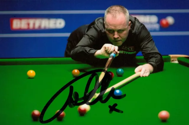 John Higgins Hand Signed 6x4 Photo 4x World Snooker Champion Autograph + COA