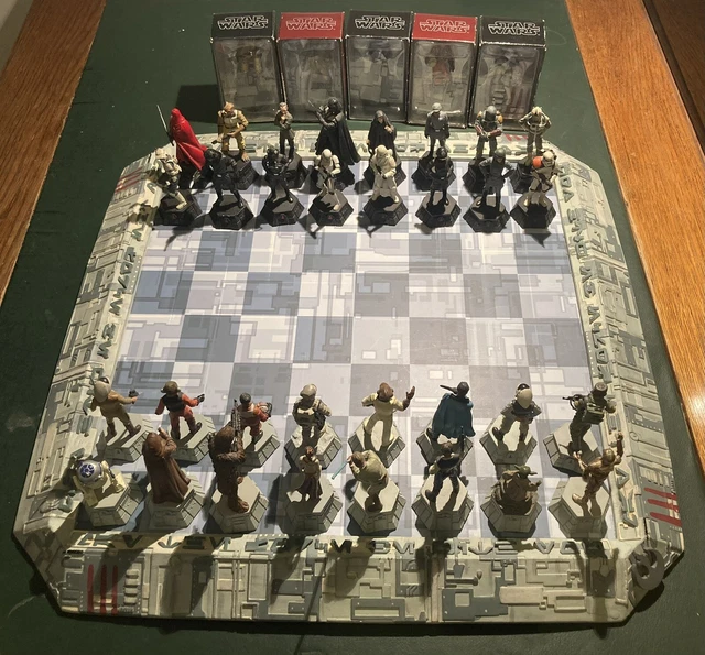 STAR WARS SCHACHBRETT - Deagostini - komplett, 5 zusätzliche Figuren ...