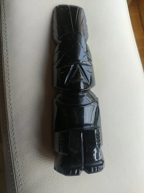 Figura Azteca De Obsidiana