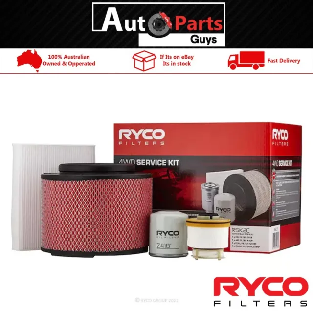 Ryco Filter Service Kit RSK2C fits Toyota Hilux KUN26R 3.0D 4x4