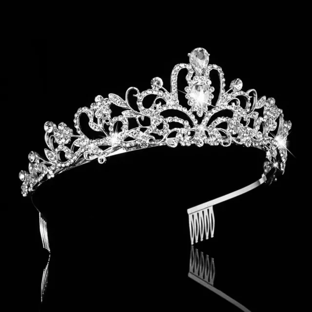 Crystal Rhinestone Tiara Headband Bride Crown European Style