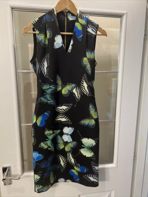 TED BAKER KATIEY Spring Meadows Blue Floral Bodycon Dress TB 3 UK 12 US 8 Eu 40 40.00 PicClick UK