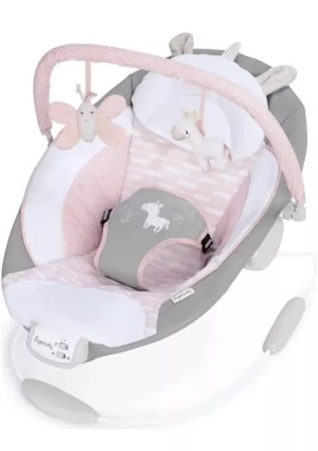 Ingenuity Soothing Baby Bouncer with Vibrating Infant Seat - Flora the Unicorn