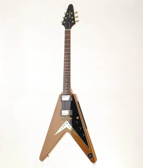 EPIPHONE LIMITED EDITION 1958 Korina Flying V Natural Electric Guitar w