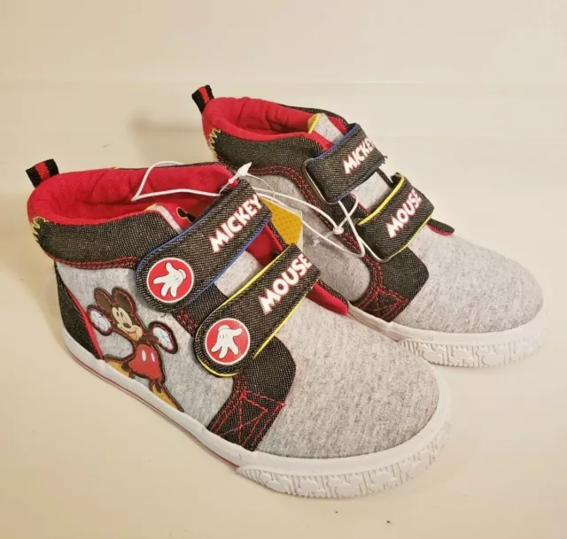NEW DISNEY Mickey Mouse TODDLER Boys High-Top SNEAKERS