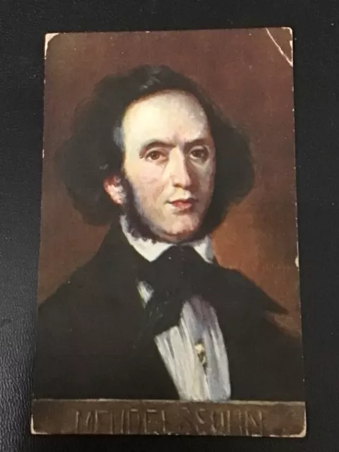 EARLY 1900s CLASSICAL MUSIC POSTCARD - COMPOSER - MENDELSSOHN