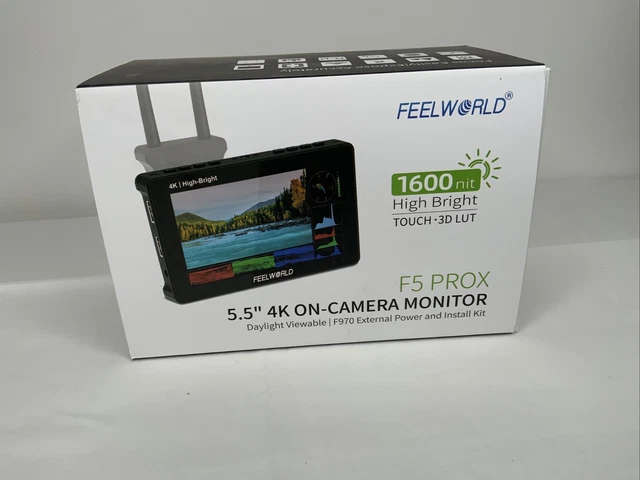 Feelworld F5 PROX 5.5" 1600nit High Bright On-Camera Monitor 4K HDMI TouchScreen