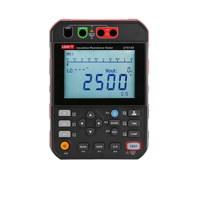 UT512D 2.5KV INSULATION Resistance Tester High Voltage Digital