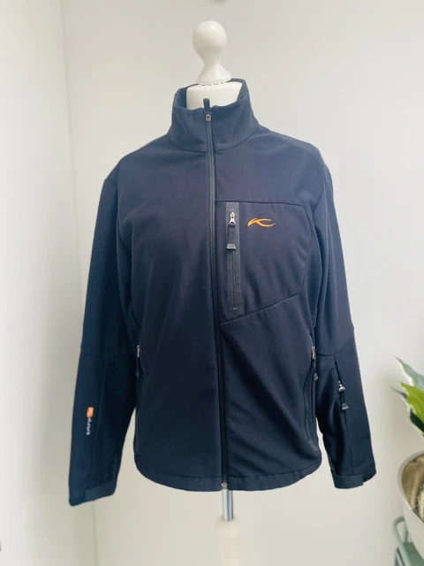 KJUS Soft Shell Damen leichte Skijacke Gr. L alle schwarz geklebte Nähte Reißverschlüsse