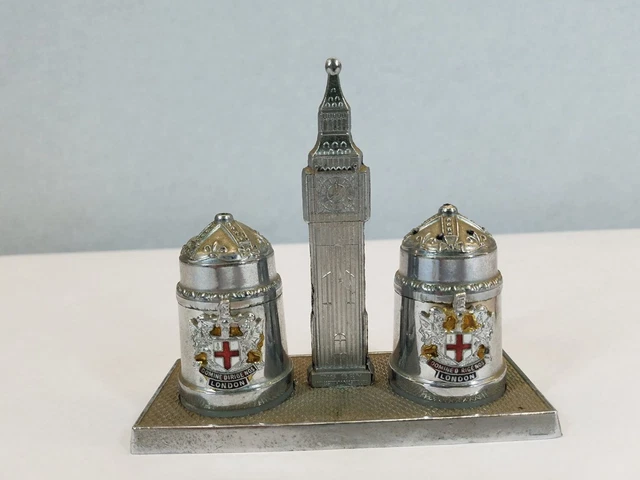 Vintage Domine Dirige London Salt & Pepper Shaker