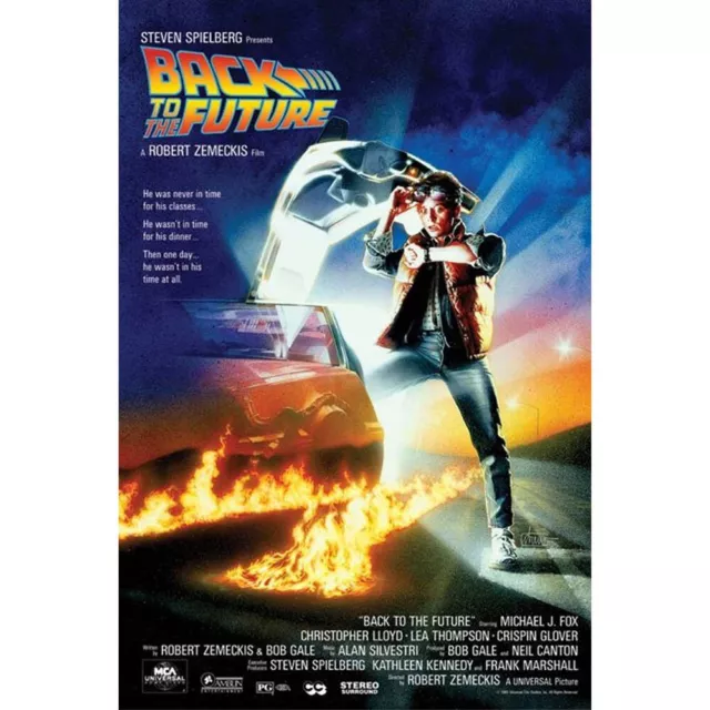 Back to the Future Movie Poster BTTF Michael J Fox's 60th Birthday New