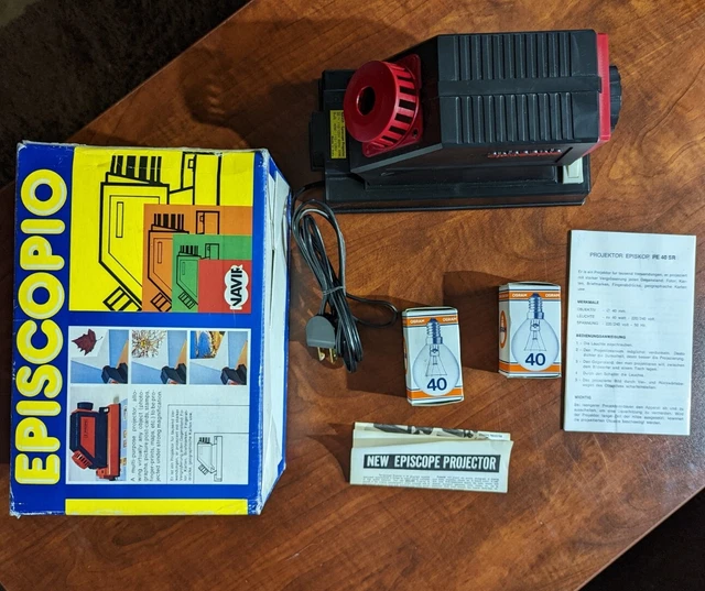 DE COLECCIÓN Ampliador/Proyector de Arte Episcopio Navir Hecho en Italia Caja Original obras.