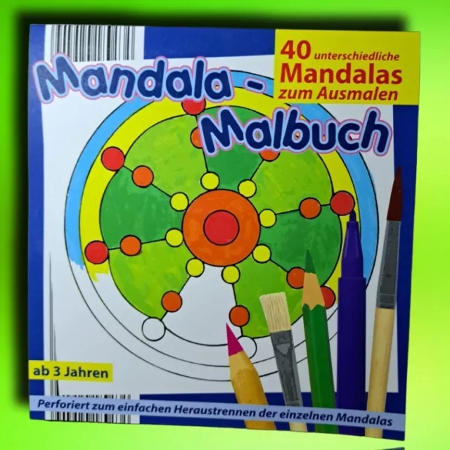 Mandala Malbuch -40 Motive - für Kinder Mandalas Ausmalbuch 40 Seiten