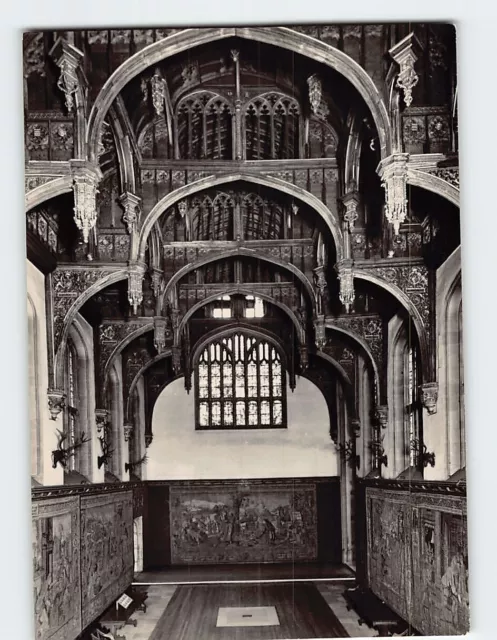 Postcard The Great Hall looking Hampton Court Palace East Molesey England