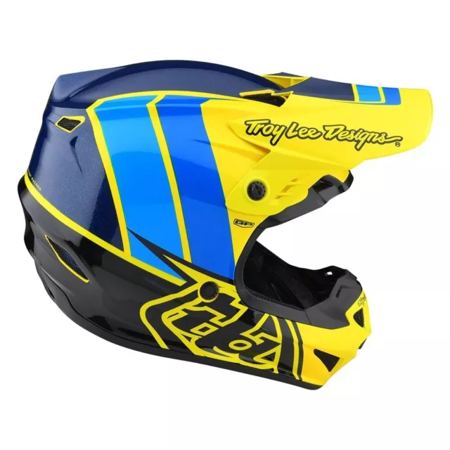 TROY LEE DESIGNS GP Nova Motocross Kinder Helm neon gelb Enduro MX Motorrad ATV