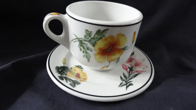 SOUTHERN PACIFIC PRAIRIE MNT. WILDFLOWERS Dining Car Cup /Saucer