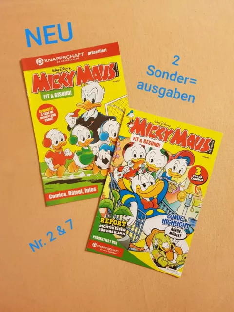 ❤ 2 Micky Maus ❤ Hefte NEU 2022 Sonderausgaben, Walt Disney, Comic, Mickey