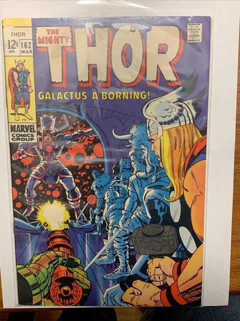 The Mighty Thor 162 Marvel Comics Kirby Lee Origin Galactus Silver Age 1969 Fair