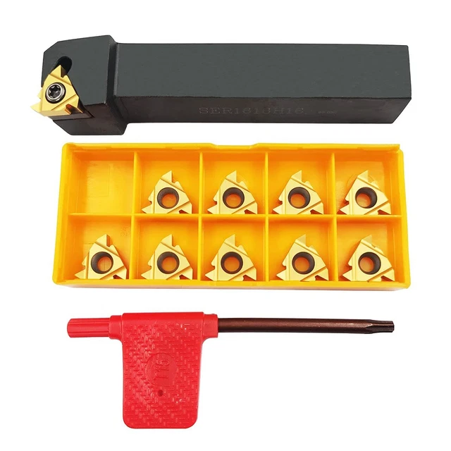 5/8 3/4 Lathe Tool Threading Insert Turning Tool Holder SER1616H16