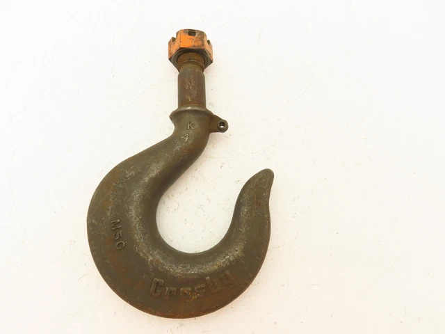 Crosby KA 11 Ton Alloy Hoist Hook Threaded Swivel Shank Latch Type