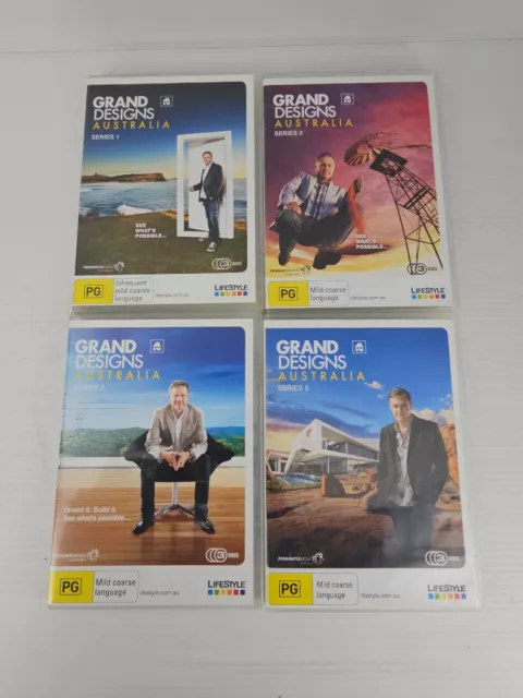 Grand Designs Australia TV Series 1 2 3 & 5 DVD Region 4 PAL