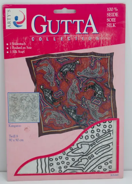 "Tucho de seda, ARTY'S Gutta Collection, "Canguro" 90 x 90 cm, sarga 8