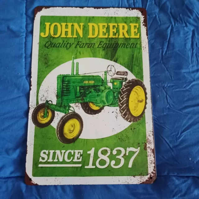 8"X12" Metal Sign Man Cave Garage Bar Gas Station John Deere