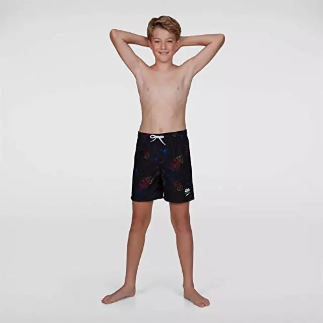 (TG. XL) Speedo Star Wars Allover 15" WS, Costume da Bagno Bambino, Nero/Rosso/M