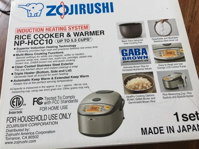 Zojirushi NP-HCC10XH Induction Heating System Rice Cooker and Warmer - 1 L