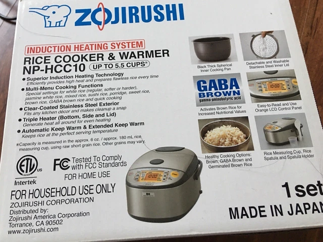 Zojirushi NP-HCC10XH Induction Heating System Rice Cooker and Warmer - 1 L Zojirushi NP-HCC10XH Induction Heating System Rice Cooker and Warmer - 1 L