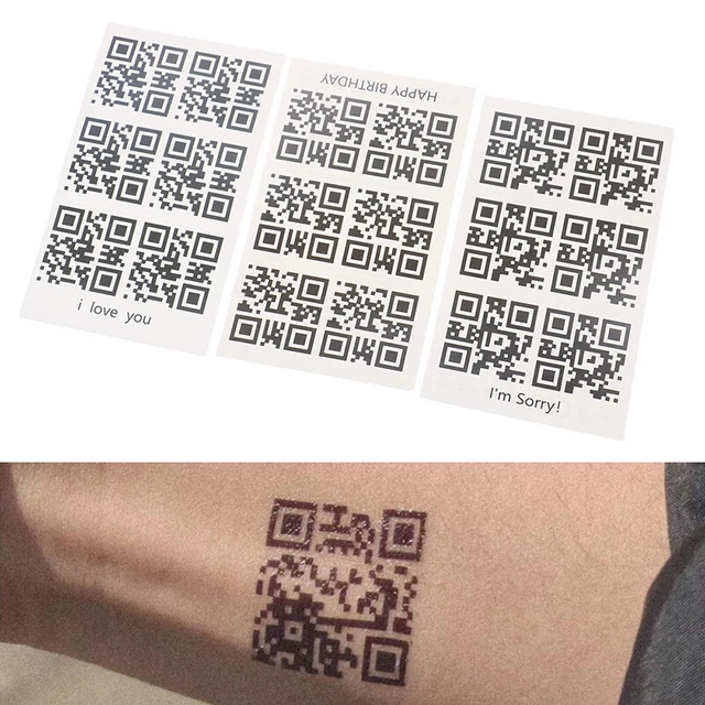 Temporary Tattoo Qr Code ZU VERKAUFEN! PicClick DE
