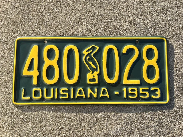 US Louisiana, License Plates, Automobilia, Transportation, Collectibles