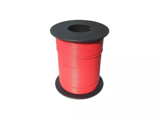100 m LIY Kabel Litze rot 0,14 mm² flexibel Kupferlitze Schaltlitze