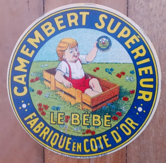Étiquette Fromage Camembert . Le Bébé.  Côte d Or .