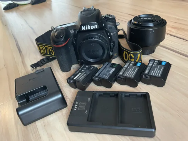 Nikon D750 24.3MP Full Frame Camera Body, AF-S Nikkor 50MM F1.8 G Lens, And More